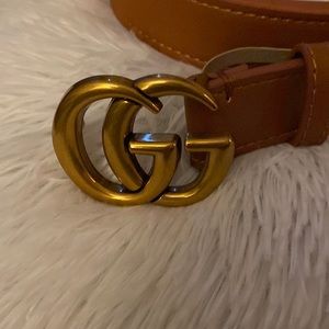 GG camel belt